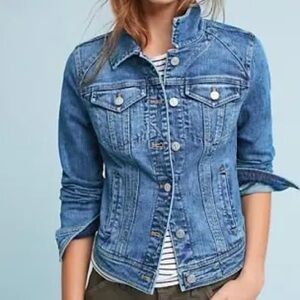 Anthropologie Pilcro and the letterpress Blue Jean jacket size extra small